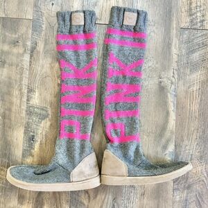 Medium Pink Victoria’s Secret MukLuk OTC over the knee sock boots